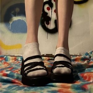 Black Platform Sandals